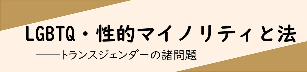 LGBTQ・性的マイノリティと法――トランスジェンダーの諸問題